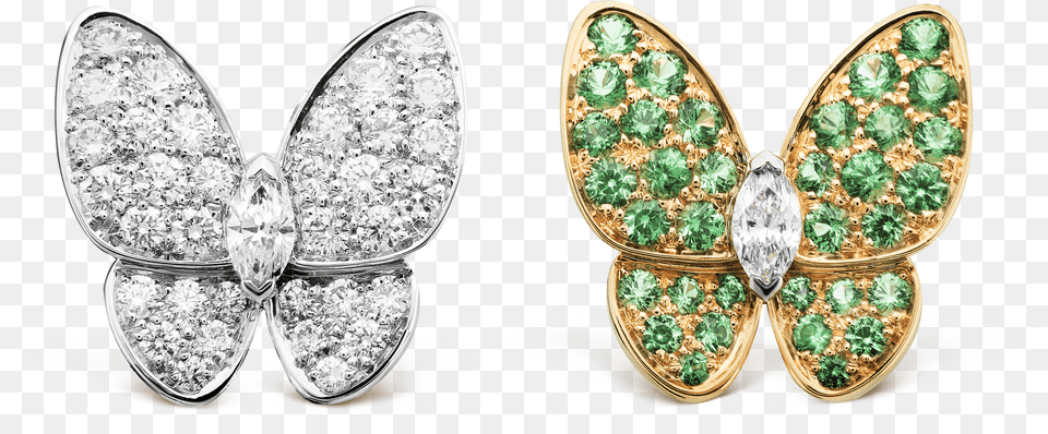 Van Cleef Arpels Van Cleef Butterfly Earring, Accessories, Diamond, Gemstone, Jewelry Free Png