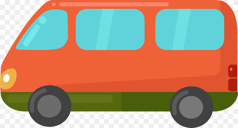 Van Clipart, Bus, Minibus, Transportation, Vehicle Free Png