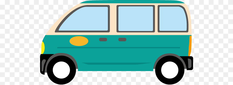 Van Clipart Retro Glossy Van, Bus, Minibus, Transportation, Vehicle Free Transparent Png