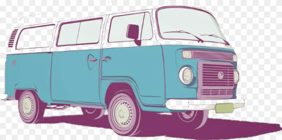 Van Clipart Sticker Tumblr Car, Caravan, Transportation, Vehicle, Machine Free Png Download