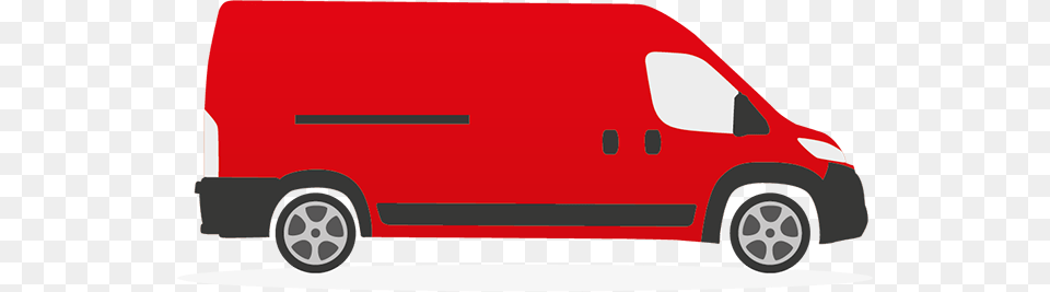 Van Commercial Vehicle Red Van, Moving Van, Transportation, Machine, Wheel Free Png Download