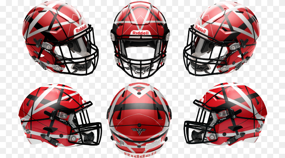 Van Halen Speedflex 6 View Charlotte 49ers Football Helmet, Crash Helmet, American Football, Person, Playing American Football Free Transparent Png