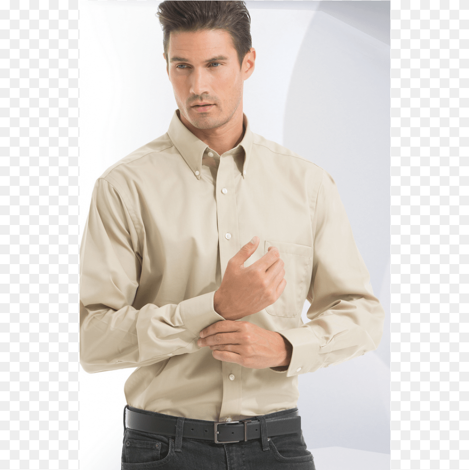 Van Heusen Men39s Dress Twill Long Sleeves Shirt, Clothing, Dress Shirt, Adult, Person Free Png