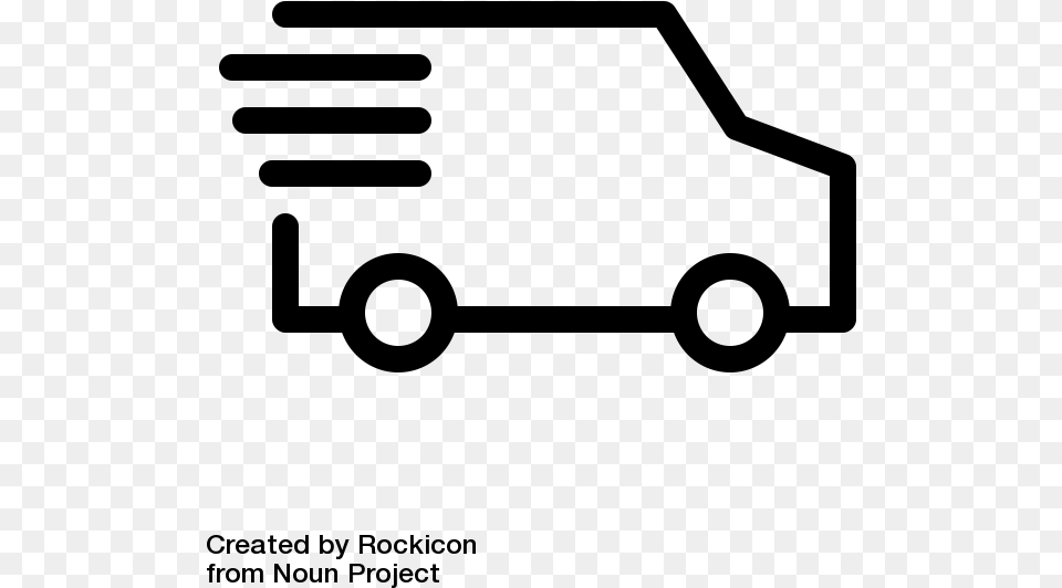 Van Icon By Rockicon From The Noun Project Livraison Slip Francais, Gray Free Transparent Png