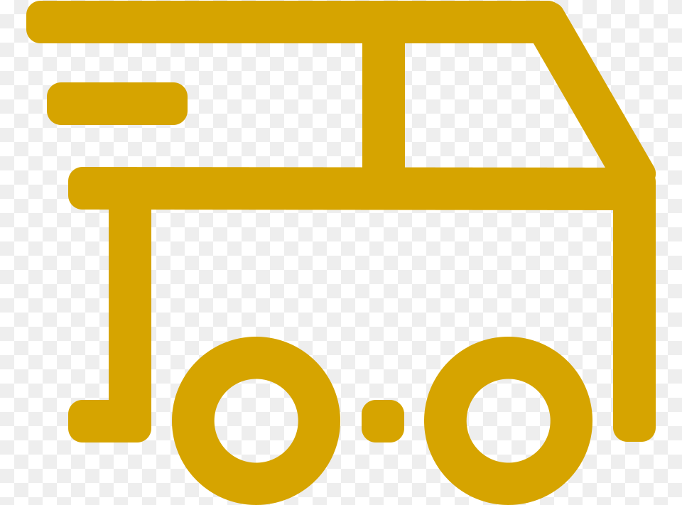 Van Icon Gold, Transportation, Vehicle Png