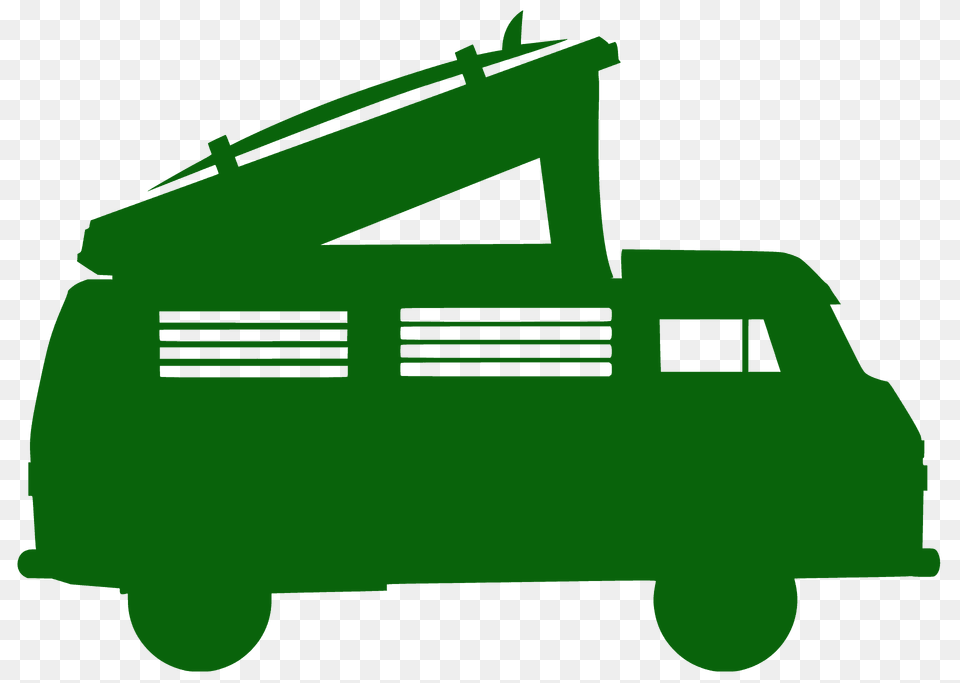 Van With Pop Top Open Silhouette, Transportation, Vehicle Png