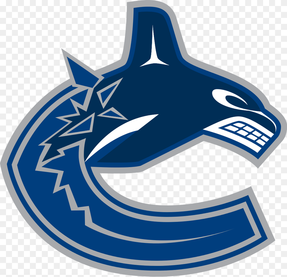 Vancouver Canucks Squeak In A Win Over The San Jose Sharks, Symbol, Emblem, Logo, Animal Png Image