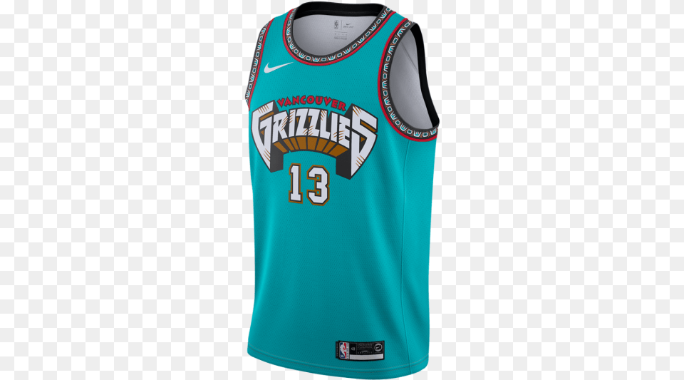 Vancouver Grizzlies Jersey Nike, Clothing, Shirt, Can, Tin Free Transparent Png