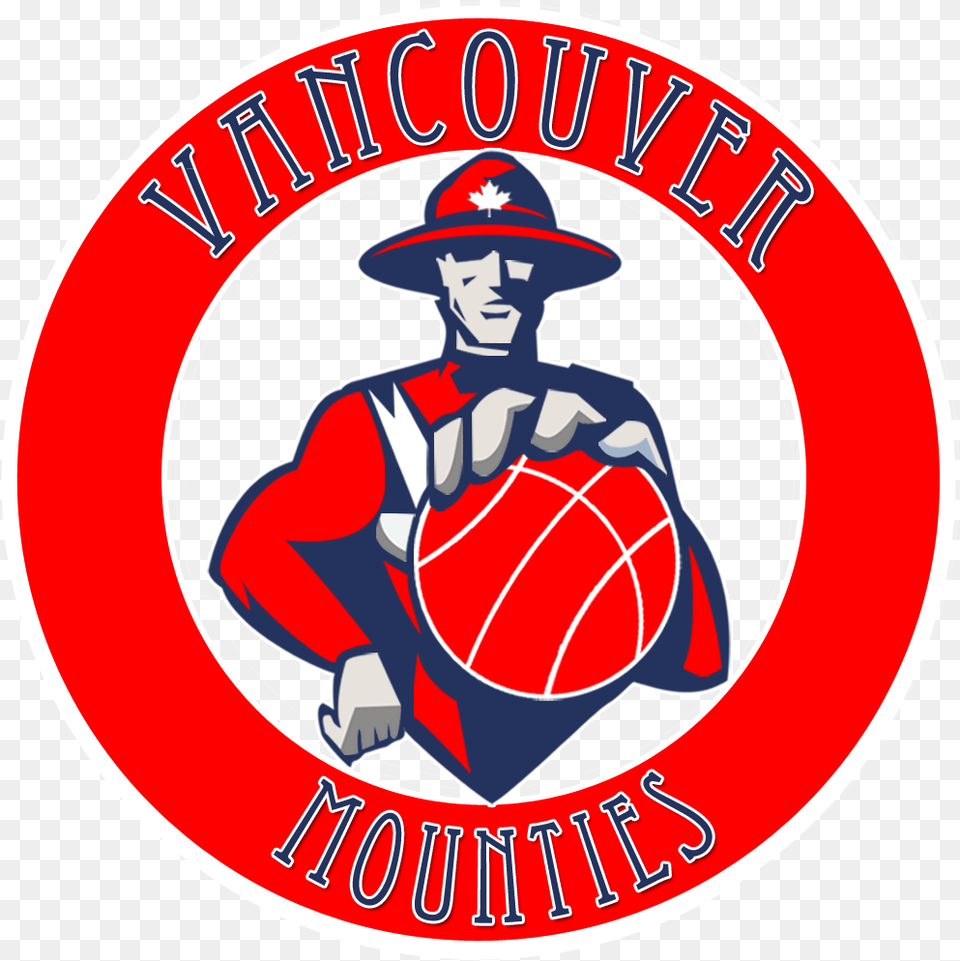 Vancouver Mounties Nba 2k Expansion Team Logos, Logo, Person, People, Emblem Free Png Download