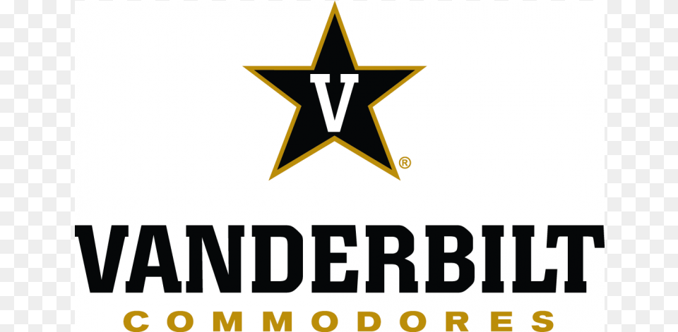 Vanderbilt Commodores Iron On Stickers And Peel Off Graphic Design, Star Symbol, Symbol, Logo Free Png Download