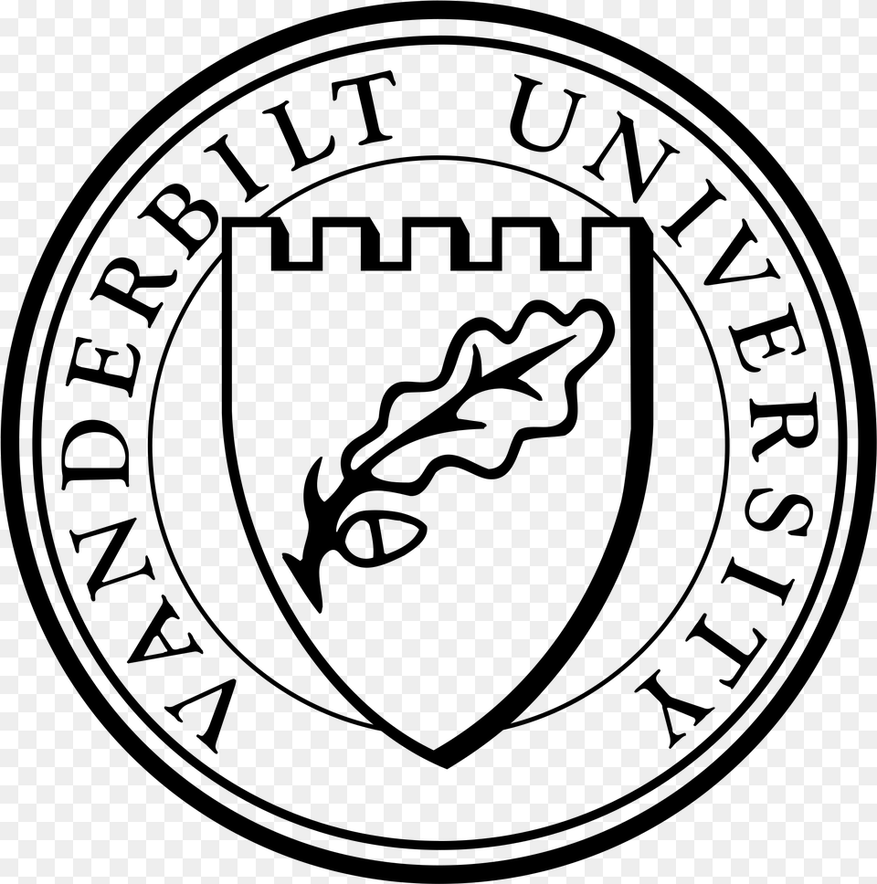 Vanderbilt University Old Logo, Gray Png