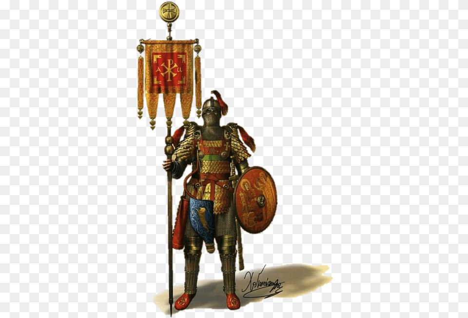Vandoforos Klivanarios Horseman Of The Time Of Justinian Byzantine Cavalry, Armor, Person, Knight, Accessories Free Png