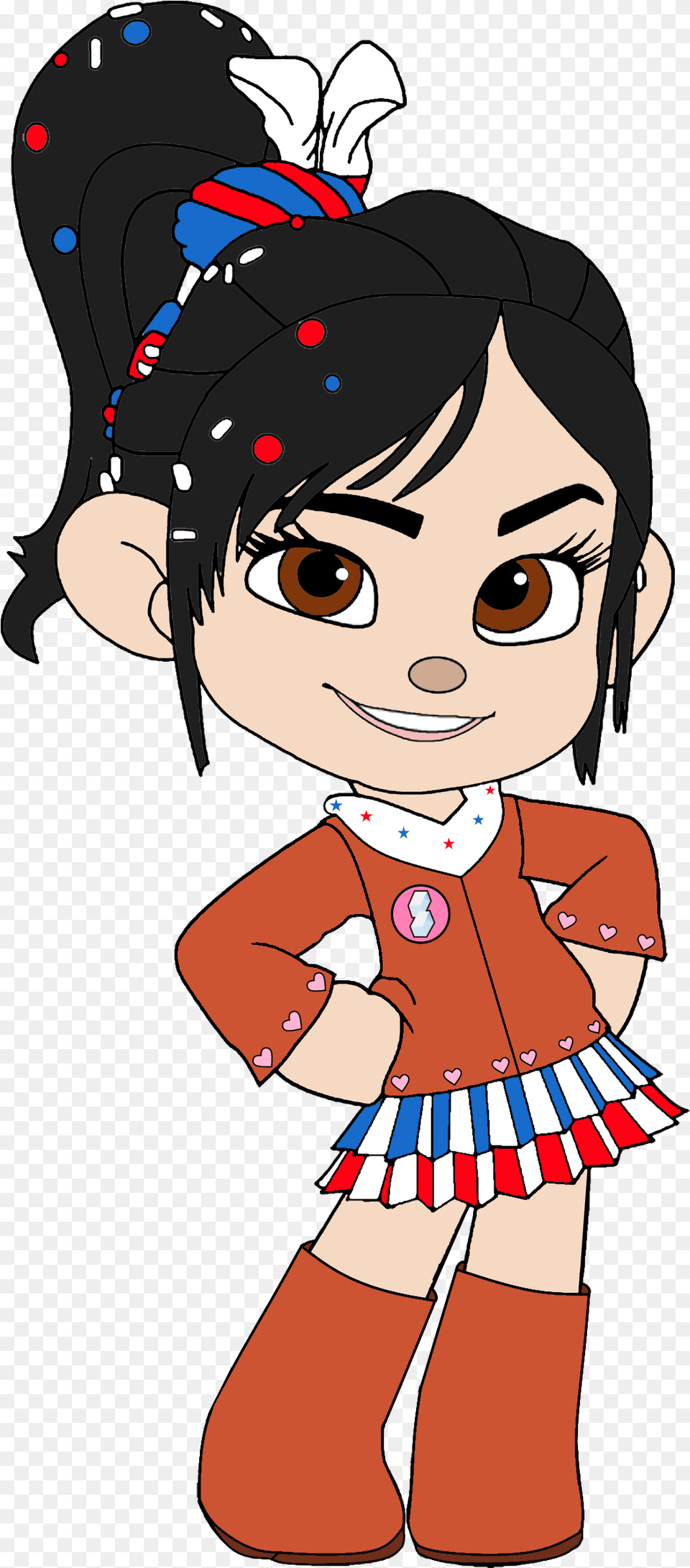 Vanellope As A Cowgirl Wreck It Ralph Vanellope Clipart, Book, Comics, Publication, Baby Free Png