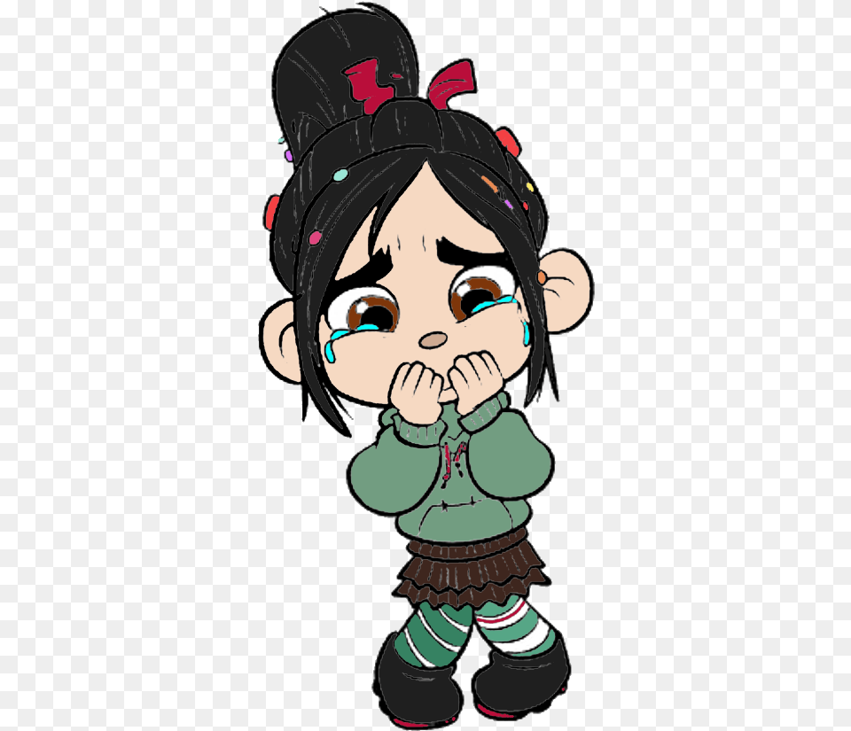 Vanellope Von Schweetz Crying Wreck It Ralph Vanellope Crying, Book, Comics, Publication, Baby Free Png