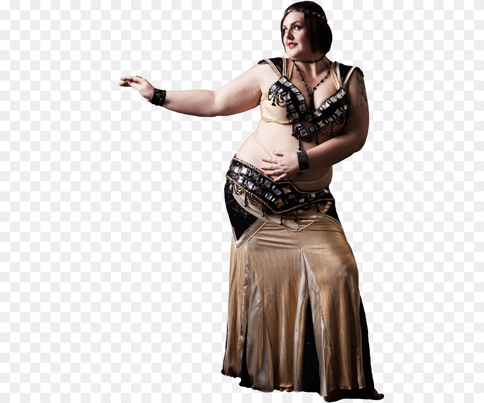 Vanessa Bellydancer Gold Art Deco Vanessa Belly Dancer, Adult, Person, Leisure Activities, Woman Free Transparent Png