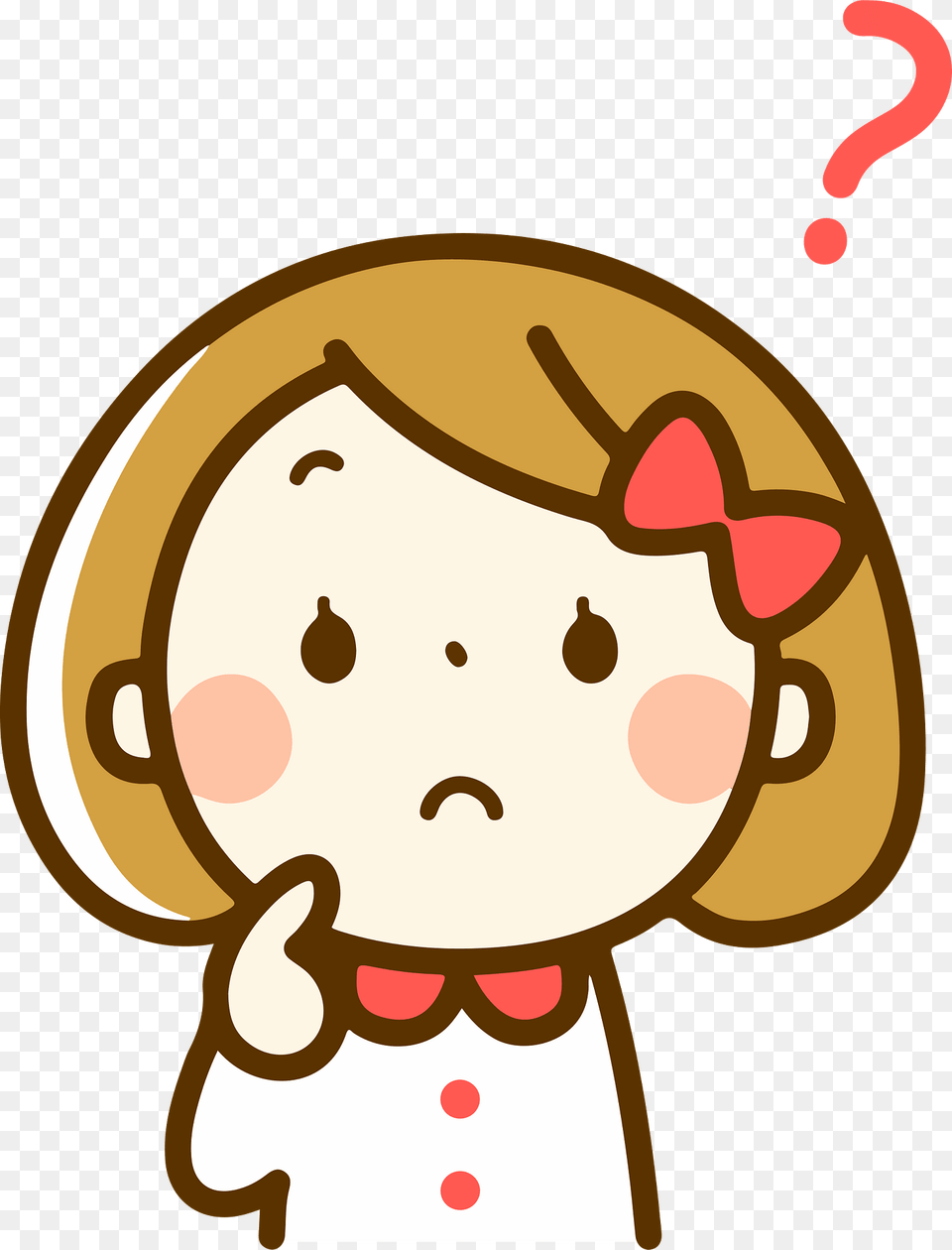 Vanessa Girl Is Questioning Clipart, Food, Sweets, Cream, Dessert Png