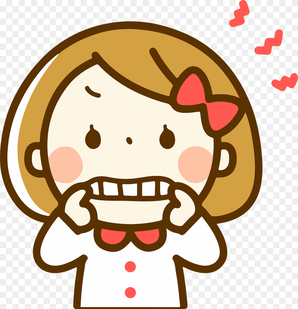 Vanessa Little Girl Is Making A Silly Face Clipart, Cream, Dessert, Food, Ice Cream Free Png Download