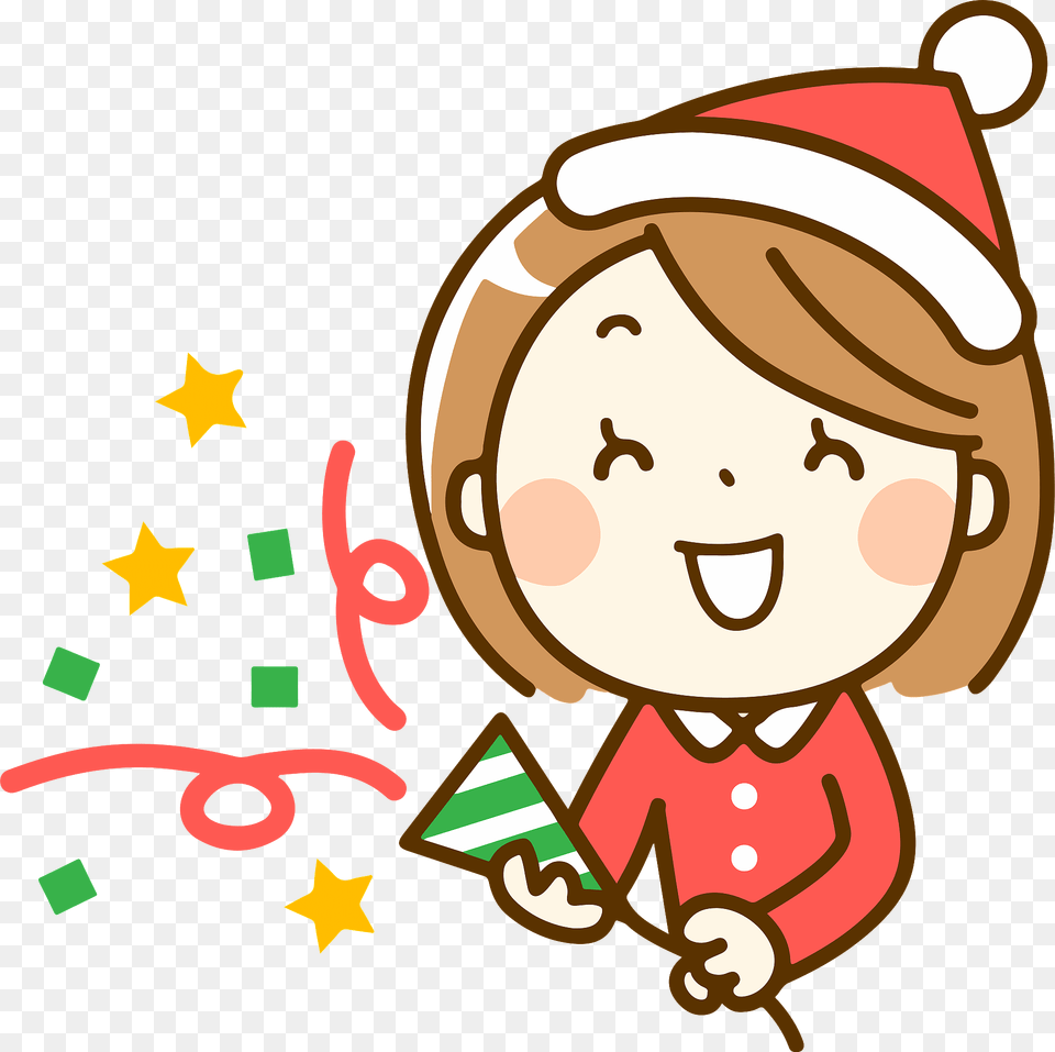 Vanessa Woman Is Excited About Christmas Firecrackers Clipart, Elf, Dynamite, Weapon, Art Png Image