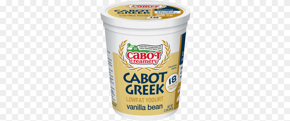 Vanilla Bean Lowfat Greek Yogurt Cabot Vanilla Bean Greek Yogurt, Dessert, Food, Can, Tin Free Transparent Png