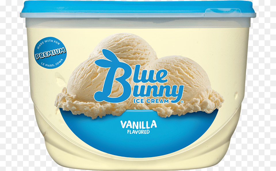 Vanilla Blue Bunny Mint Ice Cream, Dessert, Food, Ice Cream Free Png
