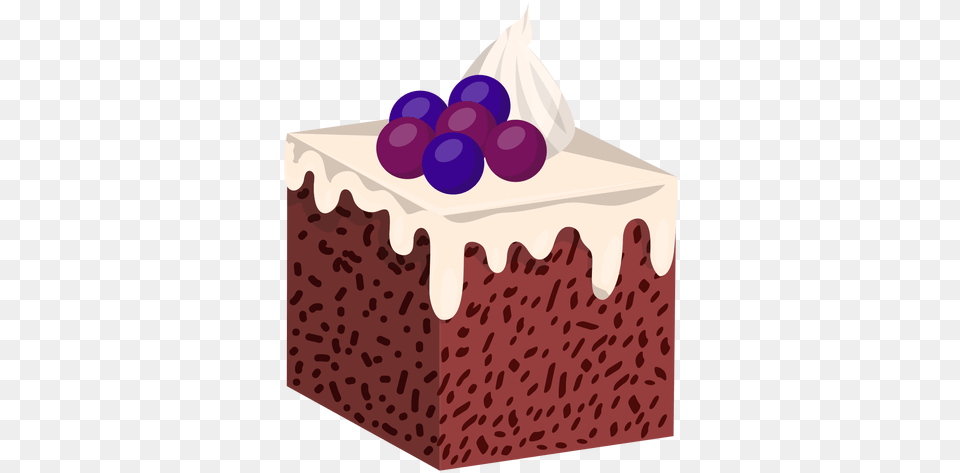 Vanilla Cake Slice With Blueberries Transparent U0026 Svg Dessert Box Art, Food, Cream, Icing, Cupcake Png Image