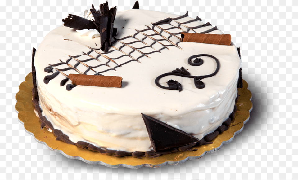 Vanilla Chocolate Cake Vanilla Chocolate Cake Hd, Birthday Cake, Cream, Dessert, Food Free Png