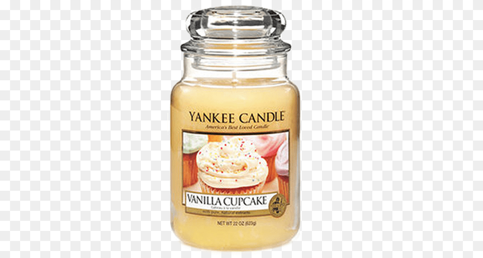Vanilla Cupcake Bougie Parfume Yankee Candle Vanilla Cupcake Yankee Candle, Jar, Birthday Cake, Cake, Cream Free Transparent Png