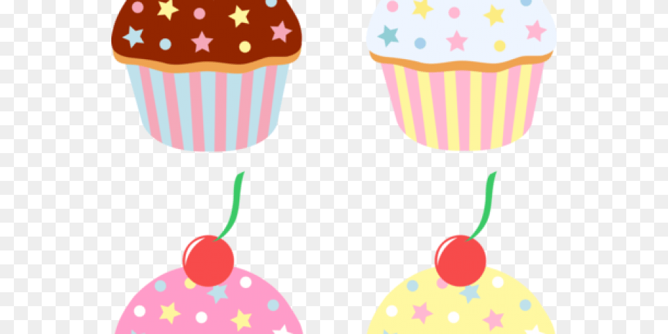 Vanilla Cupcake Clipart Birthday Cupcake Cartoon Cakes And Sweets, Cake, Cream, Dessert, Food Png Image