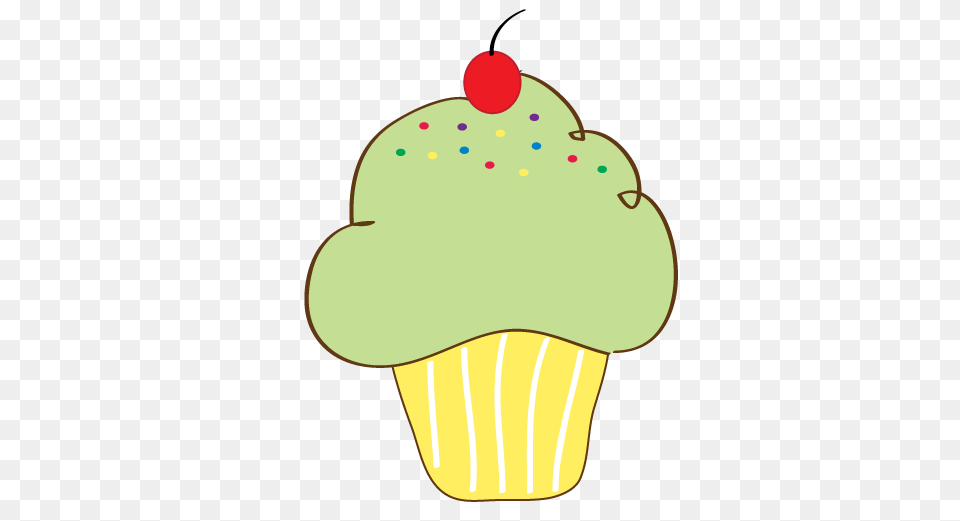 Vanilla Cupcake Clipart Candyland, Cake, Cream, Dessert, Food Png Image