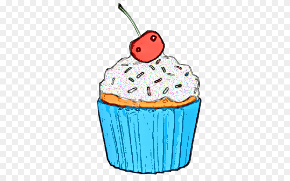 Vanilla Cupcake Clipart Kartun, Food, Cake, Cream, Dessert Free Png