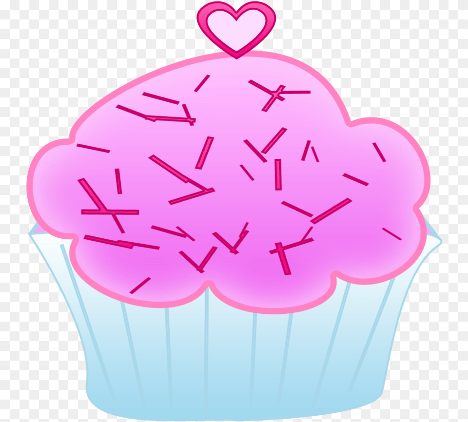 Vanilla Cupcake Clipart Pink Cupcake Clipart, Cake, Cream, Dessert, Food Png Image