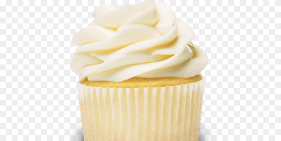 Vanilla Cupcake Clipart Sugar Vanilla Cupcake, Cake, Cream, Dessert, Food Png Image