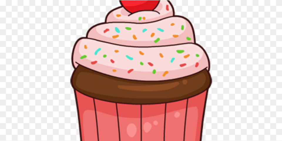 Vanilla Cupcake Clipart Transparent Background Colourful Cupcake Clip Art, Birthday Cake, Cake, Cream, Dessert Free Png Download