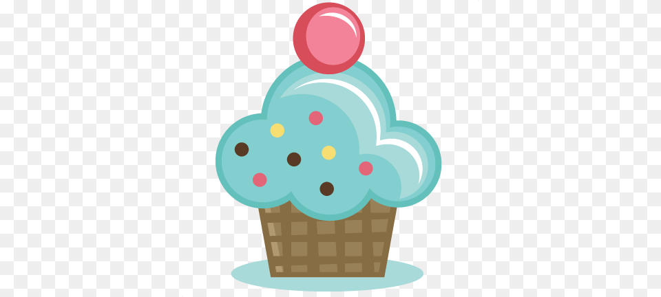 Vanilla Cupcake Clipart Background Cupcake Azul, Cake, Cream, Dessert, Food Free Transparent Png