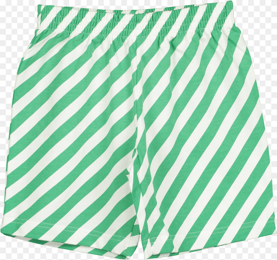 Vanilla Grass Green Diagonal Stripes Cross The Line, Clothing, Shorts, Swimming Trunks Png Image