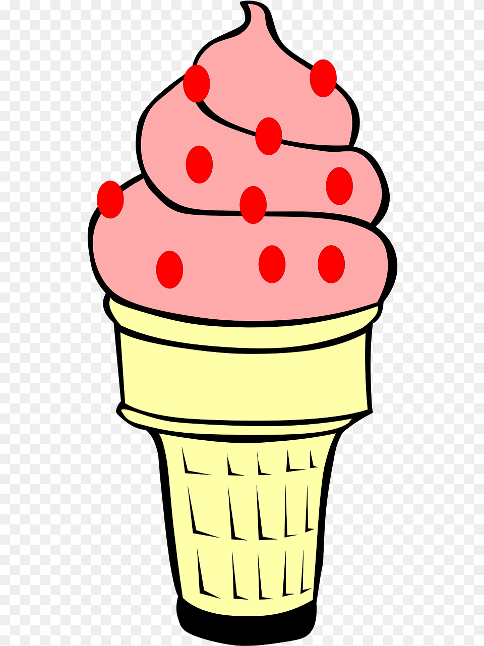 Vanilla Ice Cream Cone Clip Art, Ice Cream, Dessert, Food, Snowman Free Png