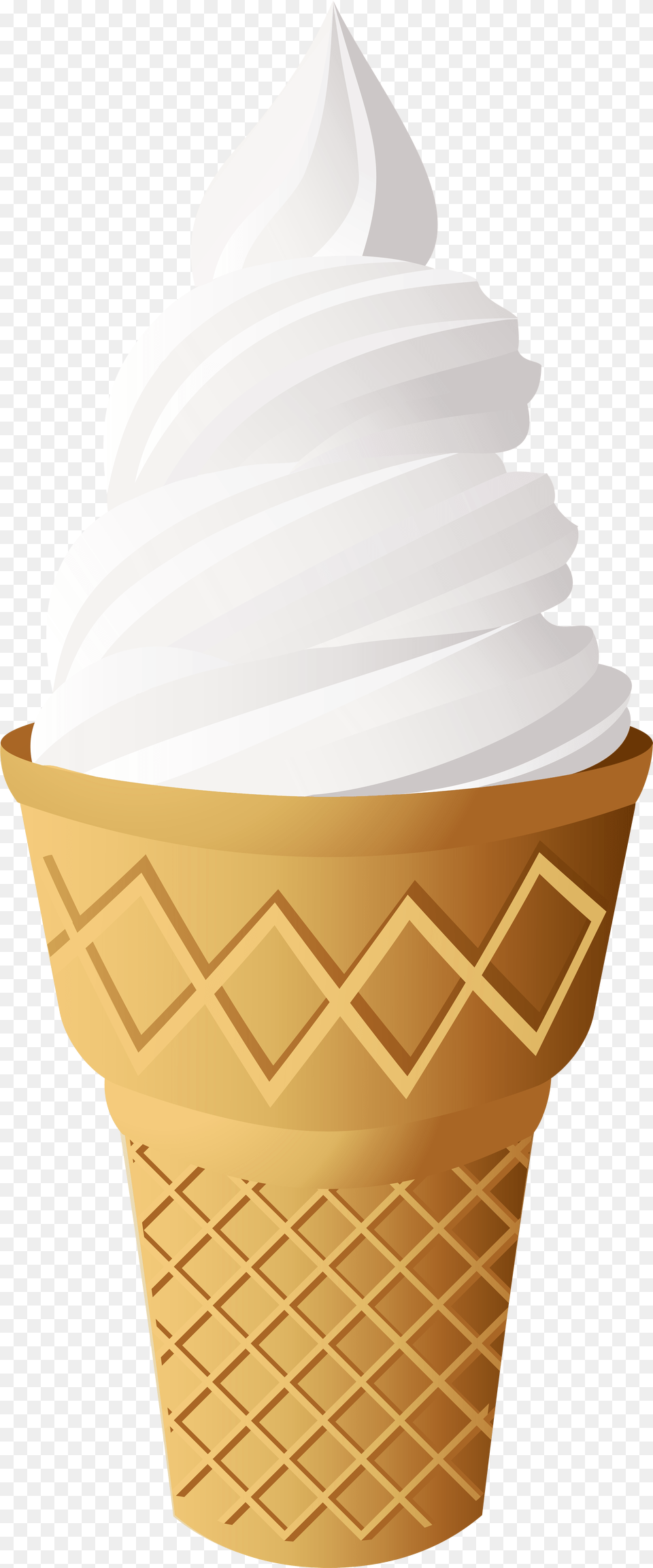 Vanilla Ice Cream Cone Clip Art Ice Cream Illustration Tutorial, Dessert, Food, Ice Cream, Soft Serve Ice Cream Free Png Download