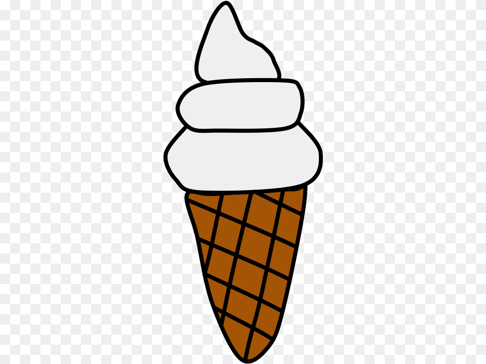 Vanilla Ice Cream Cone Waffle Wafer Vanilla Ice Cream Clip Art, Dessert, Food, Ice Cream, Ammunition Free Transparent Png