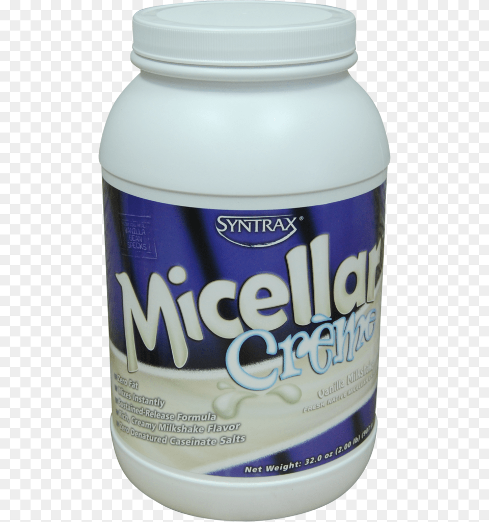 Vanilla Milkshake Micellar Crme Protein Powder Syntrax Micellar Creme Casein Vanilla Milkshake, Can, Tin Png