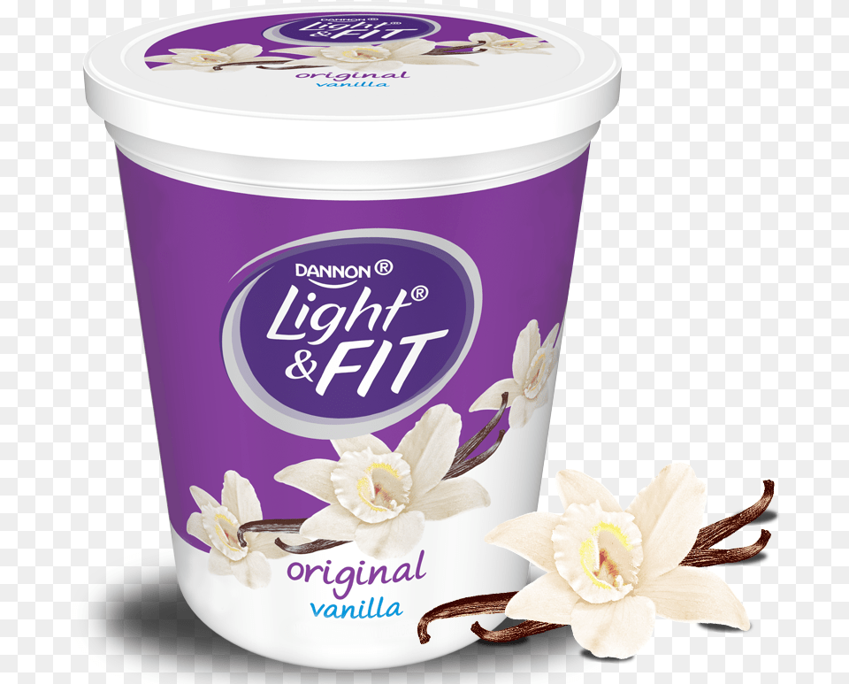 Vanilla Nonfat Yogurt Vanilla Yogurt Frys, Dessert, Food, Flower, Plant Png Image