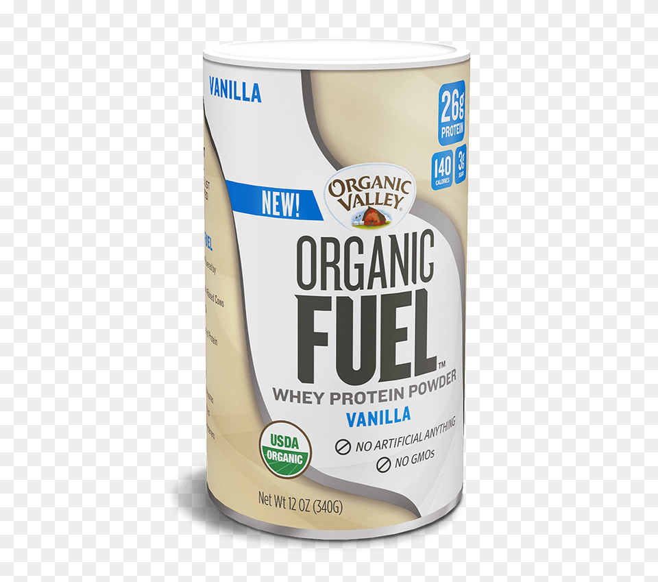 Vanilla Organic Fuel Protein Powder Vanilla Organic Vanilla Organic Fuel Protein Powder, Can, Tin Png Image