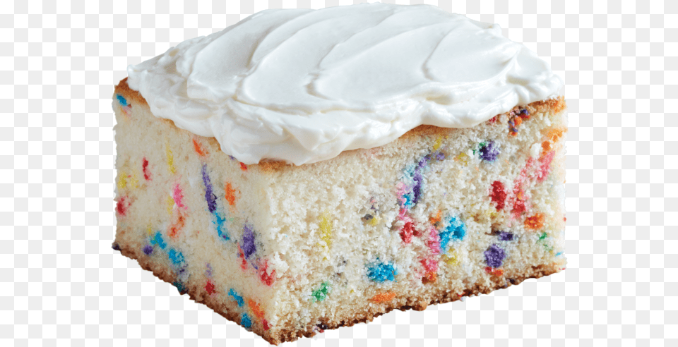 Vanilla Sprinkle Snack Cake Buttercream, Cream, Dessert, Food, Icing Free Png Download