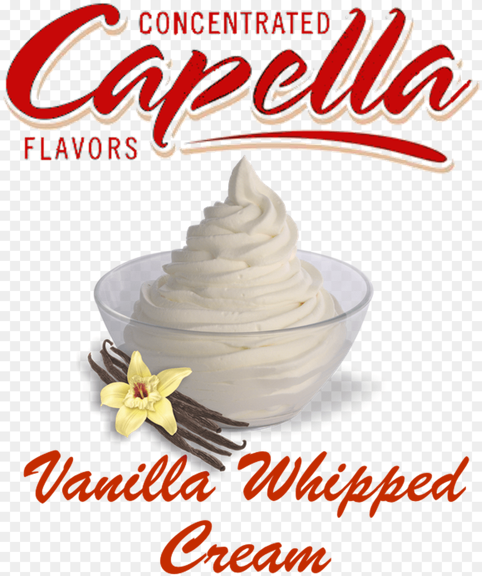 Vanilla Whipped Cream By Capella Concentrate Meringue, Dessert, Food, Whipped Cream, Ice Cream Png Image