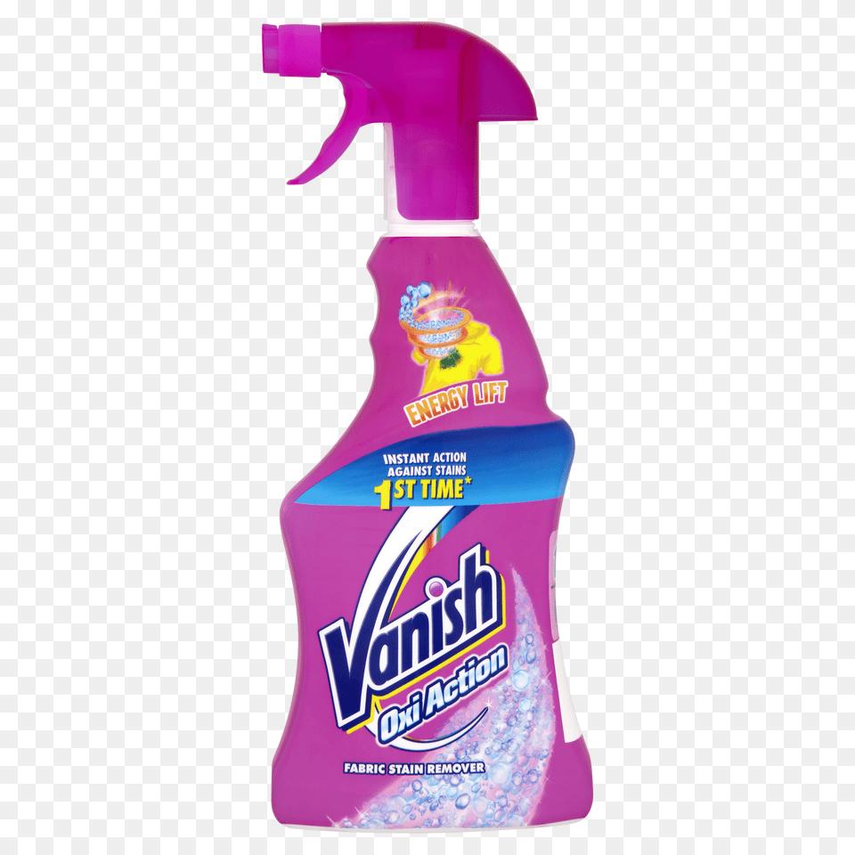 Vanish Oxi Action Pre Treat Spray Stain Remover Vanish Uk, Cleaning, Person, Food, Ketchup Free Transparent Png