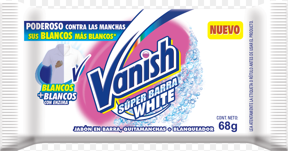 Vanish Sper Barra White 68g Vanish Oxi Action, Gum Free Transparent Png