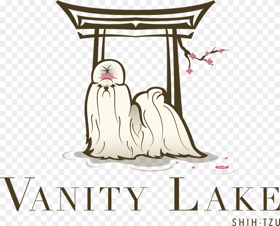 Vanity Lake Shih Tzu Illustration, Book, Publication, Outdoors Png Image