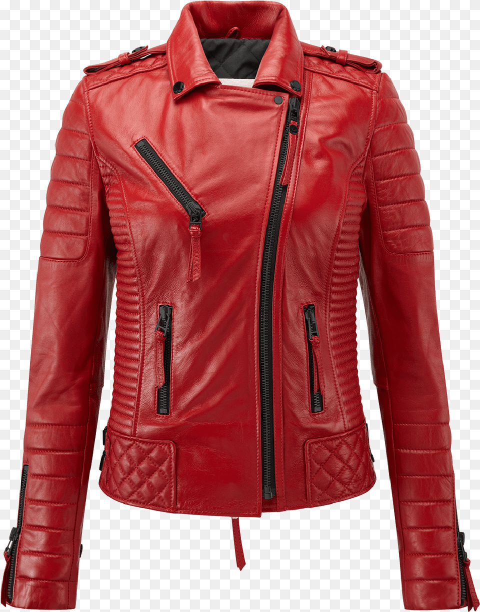 Vanity Red Moto Lambskin Leather Jacket Royal Blue Jackets For Womens, Clothing, Coat, Leather Jacket Free Png Download