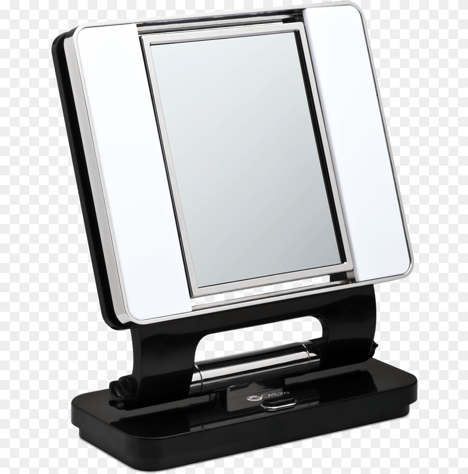 Vanity Table With Lighted Mirror Square Lighted Magnifying Makeup Mirror, Computer, Electronics, Laptop, Pc Free Transparent Png