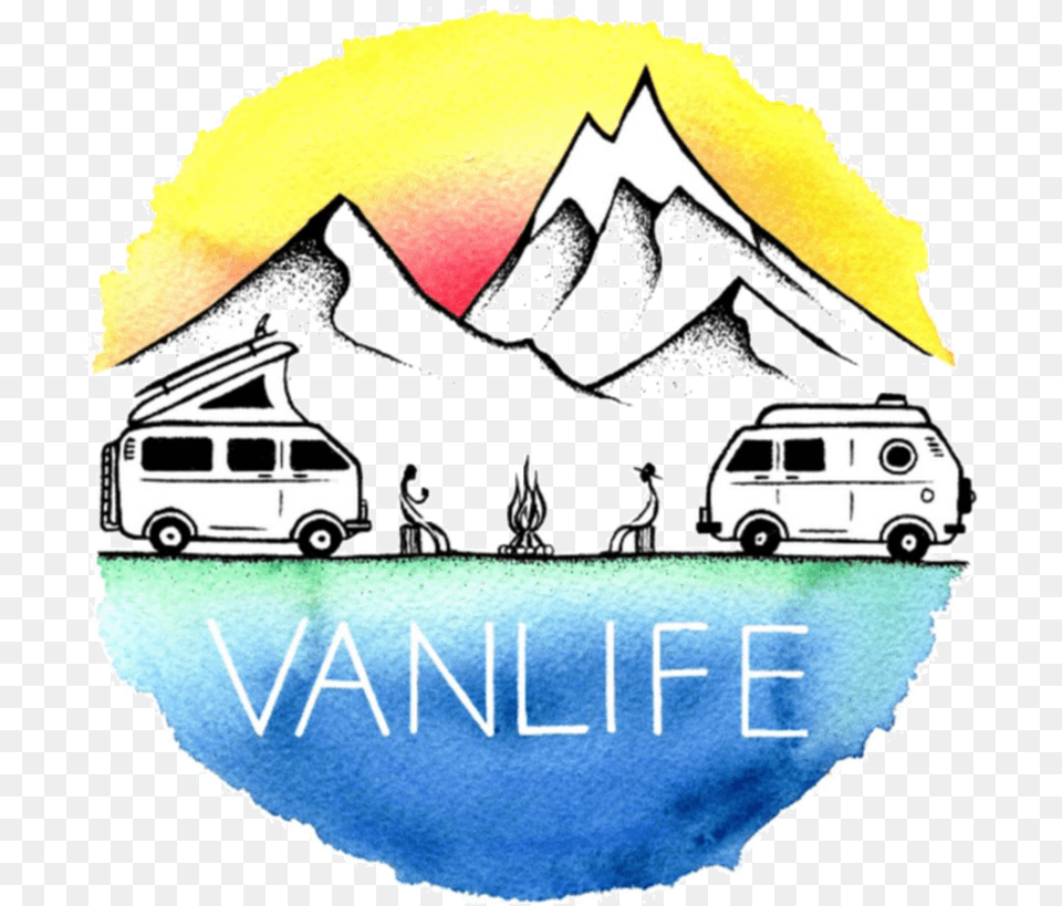 Vanlife Diaries Van Life Art, Transportation, Vehicle, Caravan, Car Png