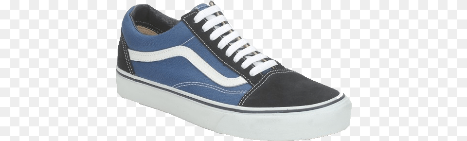 Vans Blue Black Old Skool Canvas Shoes Men Black, Clothing, Footwear, Shoe, Sneaker Free Transparent Png